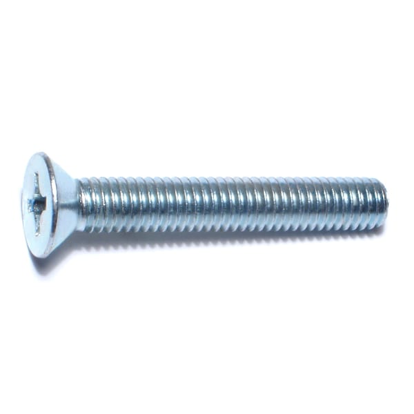 Midwest Fastener 3/18"-16 x 2-1/2 in Phillips Flat Machine Screw, Zinc Plated Steel, 8 PK 77386 - main